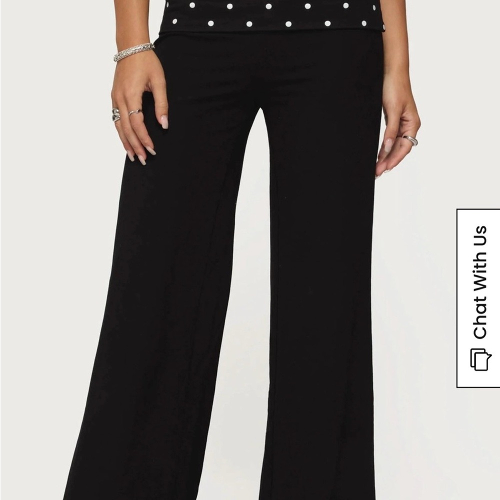 Edikted Reeva Polka Dot Fold Over Pants – Size XL – Excellent Condition